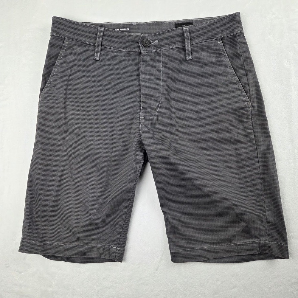 AG‎ Shorts Men 29R Gray Griffin Chino Flat Front Excellent